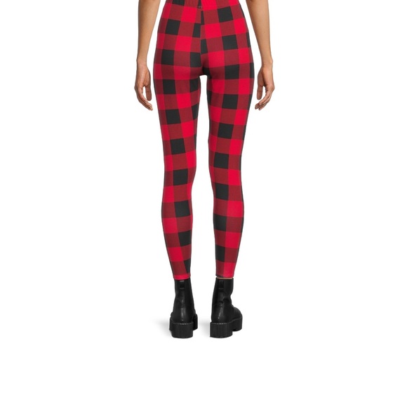 Buffalo Plaid Holiday Spirit on my leggings Look in my closet for others - Picture 3 of 4
